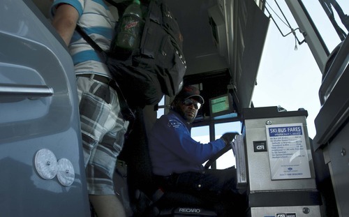 Leah Hogsten  |  Tribune file photo
Riders board the a bus in Salt Lake City. The Utah Transit Authority has announced changes that will affect many Salt Lake City bus routes and all of the bus routes in Utah County.