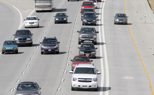 Steve Griffin  |  Tribune file photo
 Nearly one of every six cars in express lanes on Utah freeways are breaking the rules -- twice the national average -- by crossing double-white lines, not having the required number of riders or by failing to pay tolls.