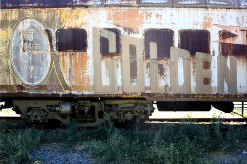 Keith Johnson | The Salt Lake Tribune

Golden Spike Centennial Expo railroad car at Union Station in Ogden, Utah July 30, 2012.