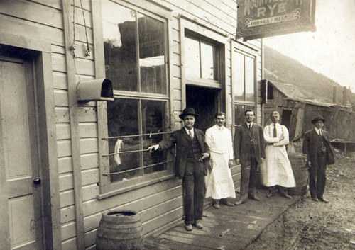 Forbes and Melich (Serbians) Saloon in Bingham, Utah around 1900. Courtesy of the Utah Historical Society