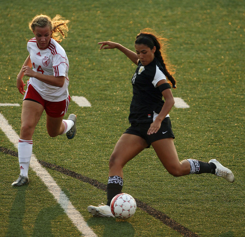 Steve Griffin | The Salt Lake Tribune


Highland's Ana Moran takes a shot on goal during soccer game between Judge and Highland at Judge Catholic High School in Salt Lake City, Utah Tuesday August 14, 2012.