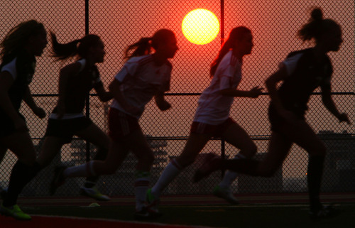 Steve Griffin | The Salt Lake Tribune


The sun glows on the horizon during soccer game between Judge and Highland at Judge Memorial Catholic High School in Salt Lake City, Utah Tuesday August 14, 2012.