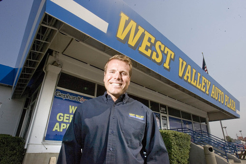 Paul Fraughton | Salt Lake Tribune
Nick Markosian, owner of West Valley Auto Plaza in West Valley City, stands outside his business  that will be moving half a mile down Redwood Road to a new location in Taylorsville.
 Thursday, August 16, 2012
