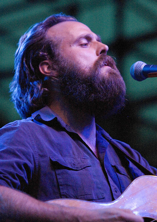 Paul Fraughton | Salt Lake Tribune
Sam Beam of Iron and Wine  performs at the seventh Twilight Concert of the season at Pioneer Park.
 Thursday, August 16, 2012