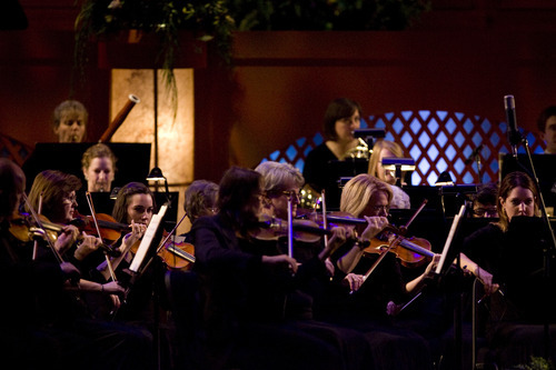 Kim Raff | The Salt Lake Tribune
The Orchestra at Temple Square performs during 