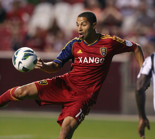 Steve Griffin | The Salt Lake Tribune


Real Salt Lake's Alvaro Saborio fires a shot on goal during a Champions League game against Tauro FC at Rio Tinto Stadium in Sandy on Tuesday, Aug. 21, 2012.