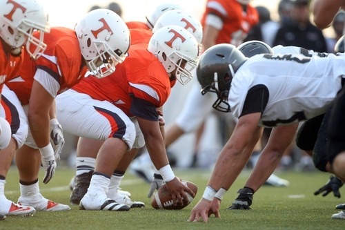 Chris Detrick  |  The Salt Lake Tribune
KSL did a fine job analyzing Timpview-Alta, pictured, and other season-opening games on their Saturday prep football review show. Friday's pregame broadcast was more of a mixed bag.