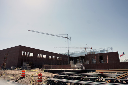 Kim Raff  |  The Salt Lake Tribune
Granger High School construction in West Valley City on April 28, 2012.