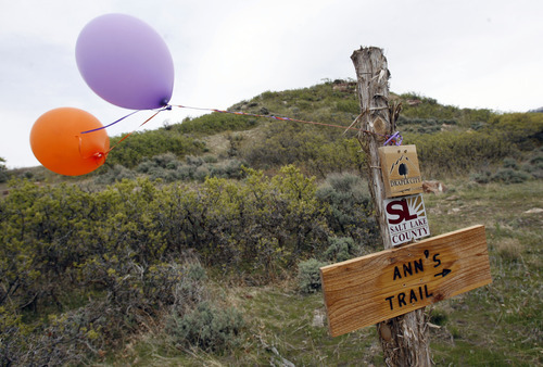 Francisco Kjolseth  |  The Salt Lake Tribune
Salt Lake County and Draper City celebrate the opening of trails that connect thousands of acres in Corner Canyon and Little Valley through a tunnel under Traverse Ridge Road. The new parcel of land called 