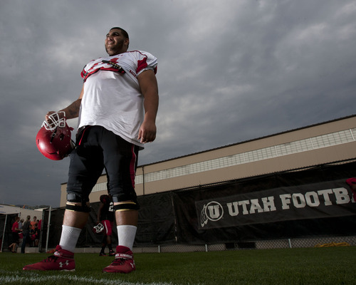 Steve Griffin | The Salt Lake Tribune
Ute offensive lineman Carlos Lozano is the largest player out of all the rosters of the prominent teams in Utah.