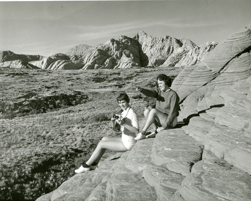 Snow's Canyon section, Dixie State Park. 1961 Tribune file photo.