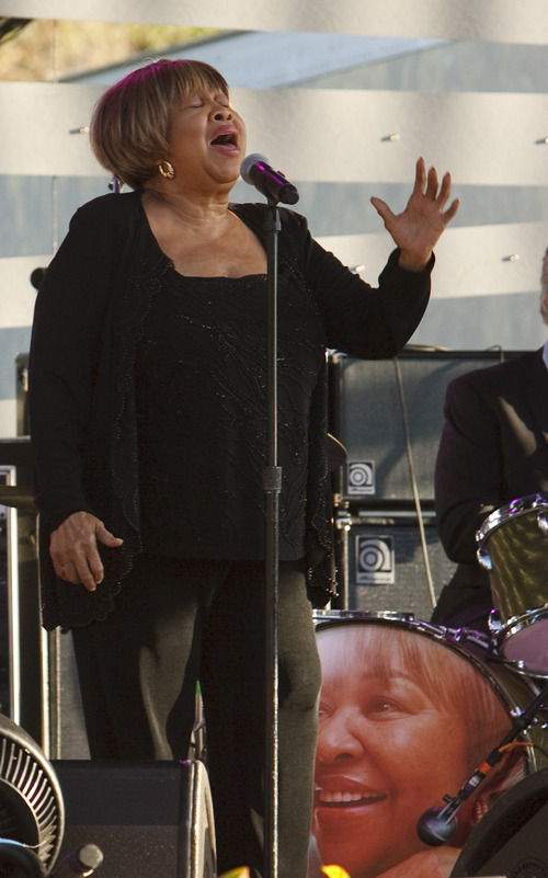 Leah Hogsten  |  The Salt Lake Tribune
Mavis Staples performs in concert, August 28, 2012 at Red Butte Garden. Staples opened for headliner Bonnie Raitt.