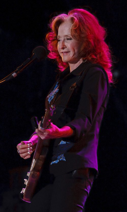 Leah Hogsten  |  The Salt Lake Tribune
Bonnie Raitt performs in concert, August 28, 2012 at Red Butte Garden.