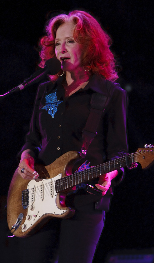 Leah Hogsten  |  The Salt Lake Tribune
Bonnie Raitt performs in concert, August 28, 2012 at Red Butte Garden.