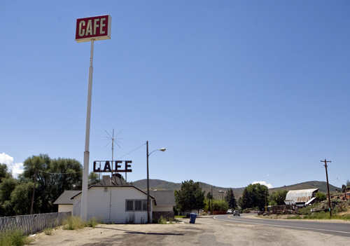 Keith Johnson | The Salt Lake Tribune

Empty cafe on the Old Lincoln Highway in Wanship, Utah.