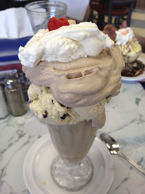 Vince Horiuchi  |  The Salt Lake Tribune
Shane's Chocolate Chip Swirl at Leatherby's Family Creamery in
Taylorsville.