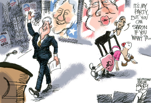 This Pat Bagley editorial cartoon appears in The Salt Lake Tribune on Thursday, September 6, 2012.