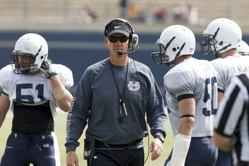 Trent Nelson  |  The Salt Lake Tribune
Utah State head coach Gary Andersen at Utah State's annual Blue and White football game Saturday, April 28, 2012 in Logan.