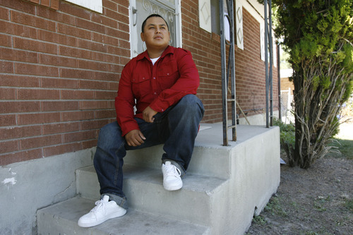 Francisco Kjolseth  |  The Salt Lake Tribune
Ernesto Perez, who turns 21 next month, is a success story of Stand a Little Taller (SALT) program, an anti-gang program in SLC that helps young men stay away from gang life and move towards being successful. Perez has been involved in sports programs and or structured SALT activities in the past.
