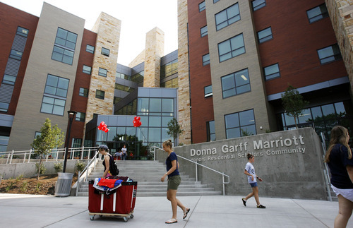 Francisco Kjolseth  |  The Salt Lake Tribune

The University of Utah's new Honors residence hall, to be dedicated Friday, marks the start of two big trends at the state's flagship. The Salt Lake City university will see more major projects geared toward improving the undergraduate experience and more highly visible development on the edge of campus.