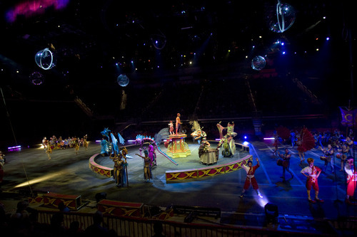 Kim Raff | The Salt Lake Tribune
Opening night of the Ringling Bros. Barnum & Bailey Circus show Dragons at the Energy Solutions Arena in Salt Lake City on Sept. 20, 2012.