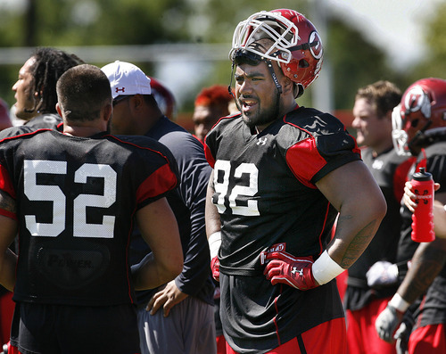 Scott Sommerdorf  |  The Salt Lake Tribune
Utah DT Star Lotulelei (92) is one of a growing group of 300-pounders who man the offensive and defensive lines for the Utes.