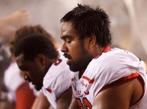 Trent Nelson  |  The Salt Lake Tribune
Utah defensive tackle Star Lotulelei (92) on the bench in the first half as Arizona State runs up a large lead as the University of Utah faces Arizona State, college football in Tempe, Arizona, Saturday, September 22, 2012.