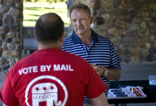 Kim Raff | The Salt Lake Tribune
Rich Cunningham is the Republican running in the 50th district legislative race.