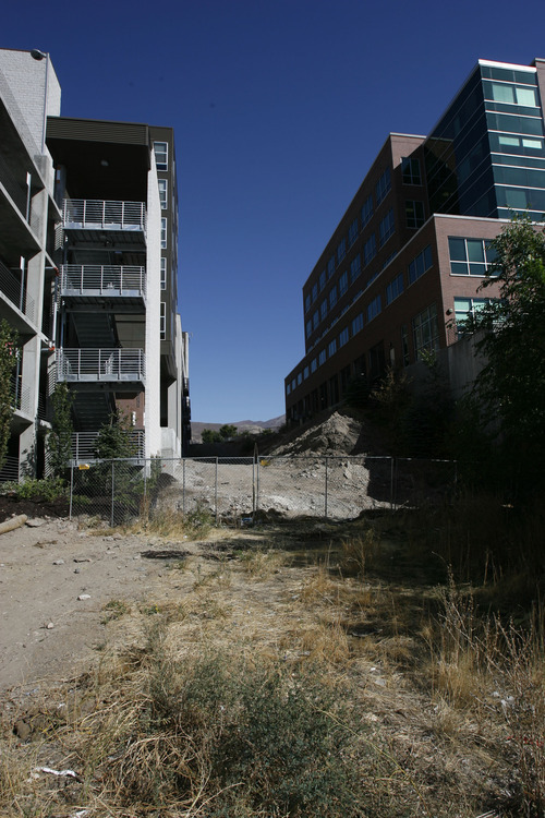 Francisco Kjolseth  |  The Salt Lake Tribune
Hidden Hollow will soon be a little less hidden once it is connected by a tunnel to Sugarhouse Park, expected to be dug through two buildings just west of 1300 East. The American Planning Association announced Wednesday that the Fairmont-Sugar House area is among the 