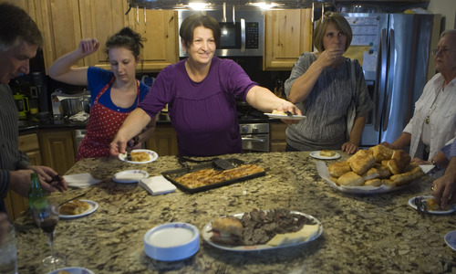 Keith Johnson  |  The Salt Lake Tribune
Munira Causevic serves her Bosnian pita in her son's home in Sandy.