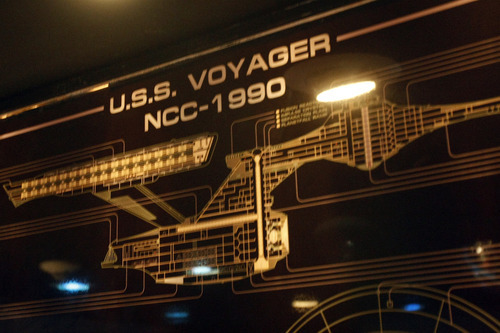 Chris Detrick  |  The Salt Lake Tribune 
This file photo shows a schematic of U.S.S. Voyager NCC-1990  at the Christa McAuliffe Space Education Center.