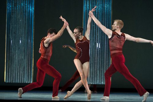 Chris Detrick  |  The Salt Lake Tribune
Members of Ballet West perform "Bolero" during a dress rehearsal at the Capitol Theatre Thursday November 1, 2012.