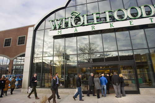 Al Hartmann  |  The Salt Lake Tribune  
The Whole Foods in Trolley Square opened March 14.
