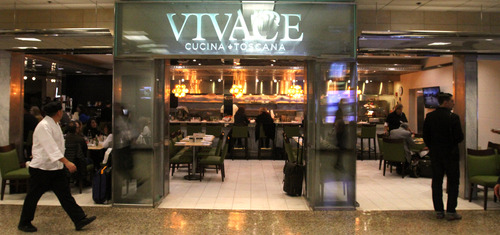 Rick Egan  | The Salt Lake Tribune 

The new Vivace Cucina Toscana in the Salt Lake City International Airport, Thursday, Nov. 15, 2012. HMSHost unveiled 13 new dining venues at the airport.