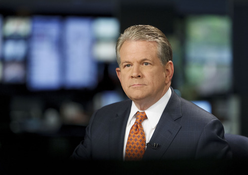 Trent Nelson  |  The Salt Lake Tribune
KSL news anchor Bruce Lindsay is retiring after a three-decade career. He hosted the evening newscast Wednesday, May 23, 2012 in Salt Lake City, Utah.