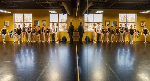 Trent Nelson  |  The Salt Lake Tribune
Derryl Yeager teaching a ballet class at the Pioneer High School for the Performing Arts Tuesday November 13, 2012 in American Fork.