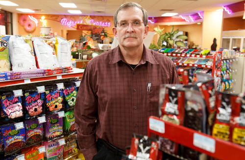 Trent Nelson  |  The Salt Lake Tribune
Steve Regan owns two convenience stores. He and his employees have been robbed, been victims of shoplifting, and businesses have been burglarized. He was photographed at his store, Shopper's Express, Wednesday November 21, 2012 in Salt Lake City.