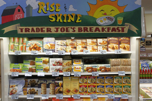 Al Hartmann  |  The Salt Lake Tribune
Trader Joe's new 12,700-square-foot store at 634 E. 400 South in Salt Lake has breakfast items in one case. The store opens for business Nov. 30.