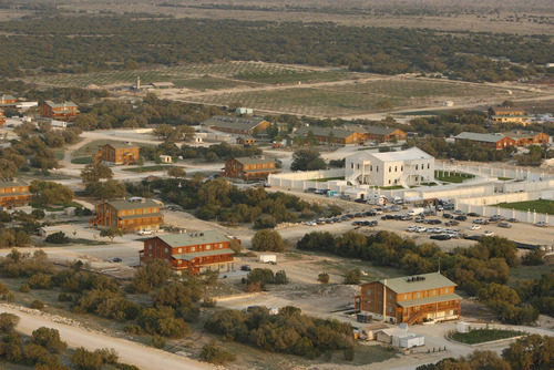 Trent Nelson  |  The Salt Lake Tribune

Aerial views of the FLDS compound YFZ "Yearning for Zion" Ranch in Eldorado, Texas, on April 8, 2008.