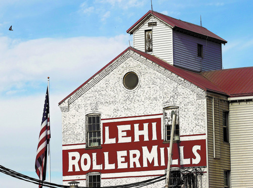 Al Hartmann  |  The Salt Lake Tribune  
The 107-year-old mill, which provides flour to a host of clients, is at 850 East and Main Street in Lehi.