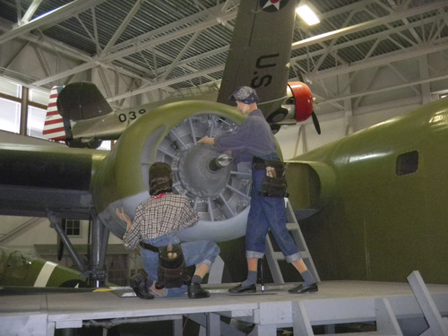 Tom Wharton | The Salt Lake Tribune
Woman mechanics at Hill Air Force Book worked on the B24 bomber during World War II.