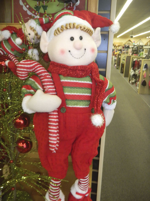 Tom Wharton  |  The Salt Lake Tribune
Christmas product displays at Midvale Quilted Bear craft store.
