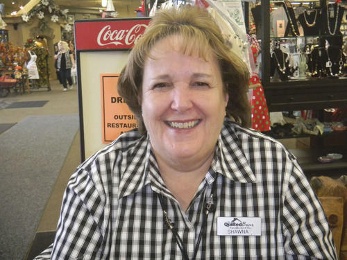 Tom Wharton  |  The Salt Lake Tribune
Shawna Evans is manager of the Midvale Quilted Bear craft store.