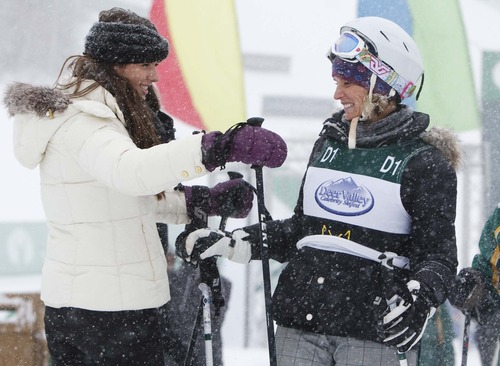 Leah Hogsten  |  The Salt Lake Tribune
Activist and author Kerry Kennedy, right, at the Deer Valley Celebrity Skifest Saturday, December 8, 2012.