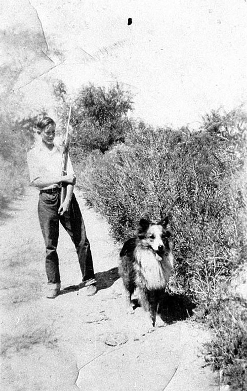 (Photo Courtesy Utah State Historical Society)

A boy and his dog in Ferron, Utah in 1937.