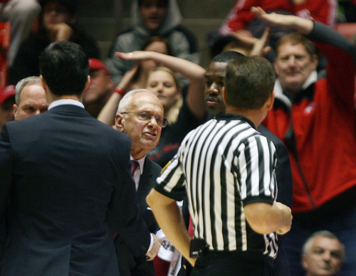 Steve Griffin | The Salt Lake Tribune


As the crowd signals a technical foul SMU head coach Larry Brown growls at the ref after they called a technical foul on the SMU bench in the final seconds of the game at the Huntsman Center in Salt Lake City, Utah Tuesday December 18, 2012.  The two shot technical foul put the game out of reach as the Utes defeated SMU.