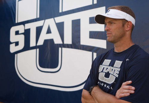 Tribune file photo
Utah State interviewed offensive coordinator Matt Wells on Wednesday as a candidate to replace Gary Andersen, multiple sources confirmed to The Tribune.