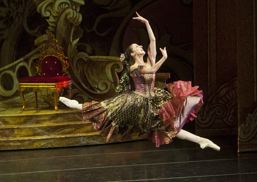 Chris Detrick  |  The Salt Lake Tribune
Ballet West's Allison DeBona performs in "The Nutcracker" at the Browning Center at Weber State University Wednesday November 21, 2012.