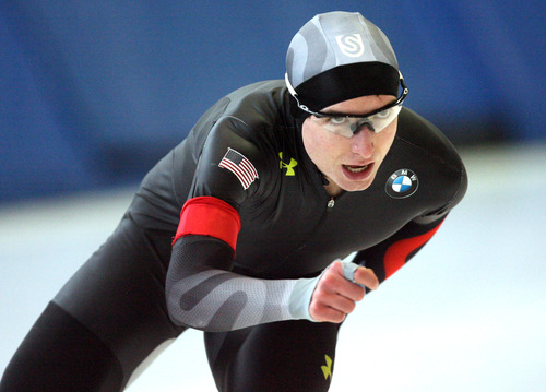 Steve Griffin | The Salt Lake Tribune


Jonathan Kuck triees to keep his form in the last lap of the men's 5000 meters  at the U.S. Long-Track Speedskating Championships at the Olympic Oval in Kearns, Utah Thursday December 27, 2012.  Kuck finished second in the event.