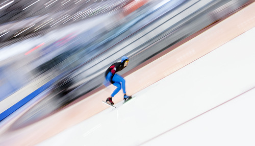 Steve Griffin | The Salt Lake Tribune


In a blur of color Maria Lamb holds her form through a turn during the women's 5000 meter race at the U.S. Long-Track Speedskating Championships at the Olympic Oval in Kearns, Utah Monday December 31, 2012. Lamb won the event.